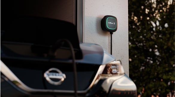 Nissan EV connected and charging with a Wallbox charger | Andy Mohr Avon Nissan in Avon IN
