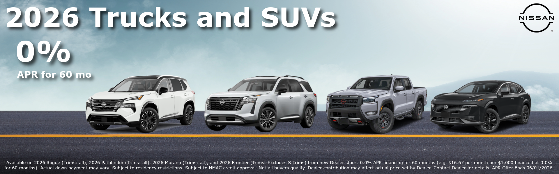 2026 Nissan 0% APR